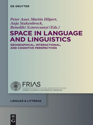 cover image of Space in Language and Linguistics